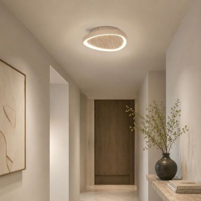 Plafonieră bej din plastic, Meliciano, 11W, LED 2700K