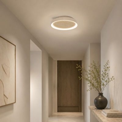 Plafonieră bej din plastic, Meliciano, 11W, LED 2700K