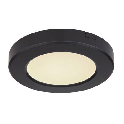Lampă de tavan neagră din plastic, Cage, 6W, LED reglabil de la alb cald la alb rece