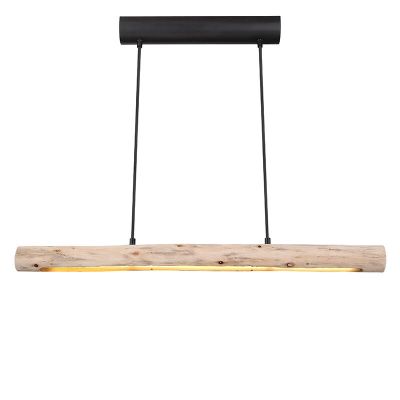 Lustră maro din lemn, Abbas, 15W, LED 3000K