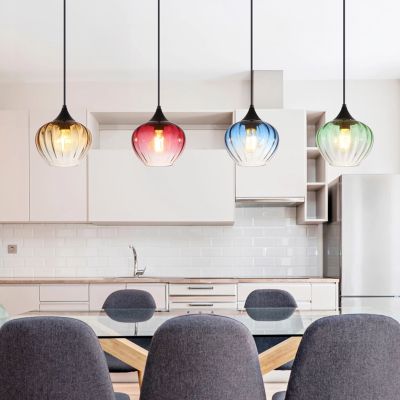 Lustră multicolor din sticlă, Herm