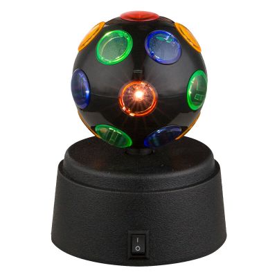 Iluminat disco multicolor din plastic, Laurin, 0,6W, LED RGB, cu întrerupător