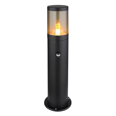 Lampă exterior neagră din oțel inoxidabil, Lambert, IP44