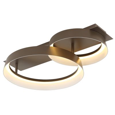 Lampă de tavan maro din metal, Sybrich, 24W, LED 3000K