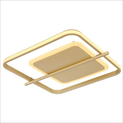 Lampă de tavan aurie din aluminiu, Reinald, 36W, LED 3000K