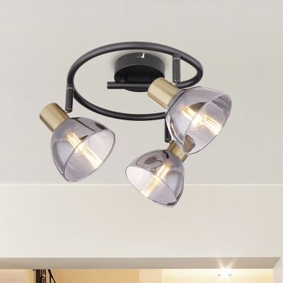 Spot LED de tavan auriu din sticlă, Arthur