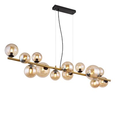 Lustră chihlimbar din sticlă, Melinda