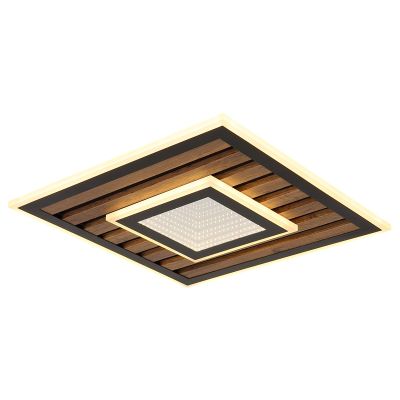 Plafonieră neagră din metal, Wietze, 24W, LED 3000K