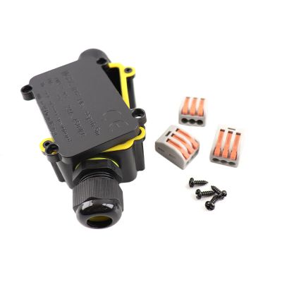 Cuplaj de cablu bidirecțional impermeabil, cu mufă Wago în interior, IP68