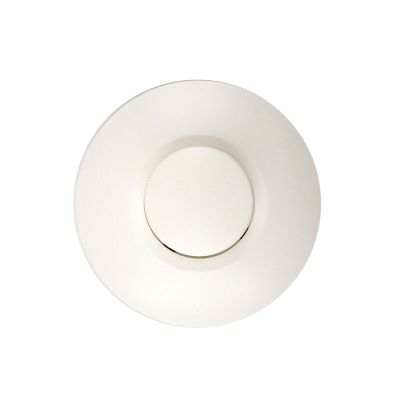 Artă cu variator de intensitate a floorului, poliester, alb, buton rotativ