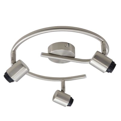 Plafonieră argintie din aluminiu, Rika