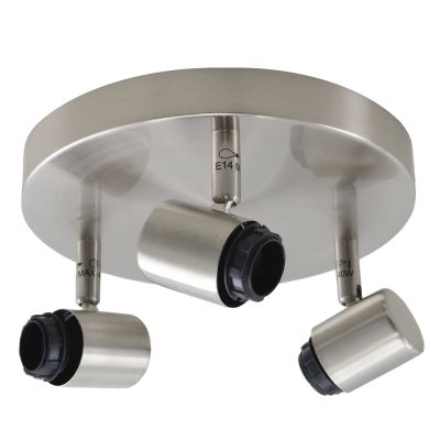 Plafonieră argintie din aluminiu, Rika