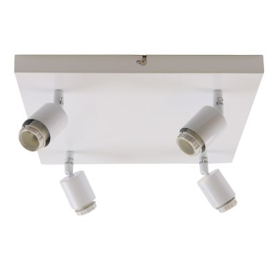 Plafonieră albă din aluminiu, Rika
