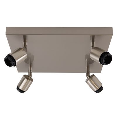 Plafonieră argintie din aluminiu, Rika