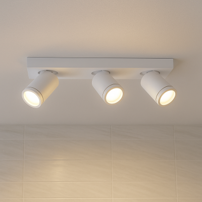 Spot LED de tavan alb modern, Kenan, IP44