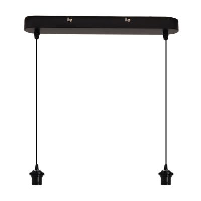 Aplică de perete fără abajur neagră din aluminiu, Rika