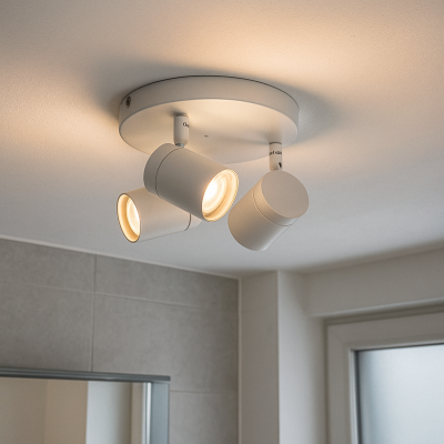 Spot LED de tavan alb modern, Ciara, IP44