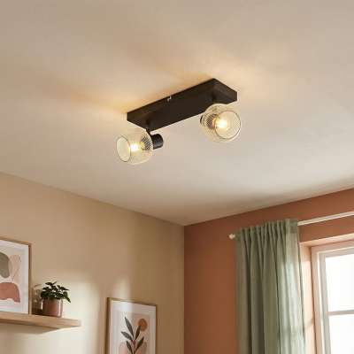 Spot LED de tavan din metal gri, Emado