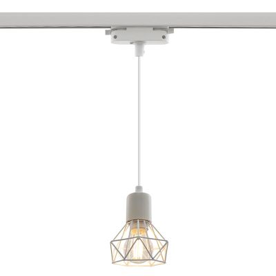 Spot pe șină monofazic din metal alb, Jaylano