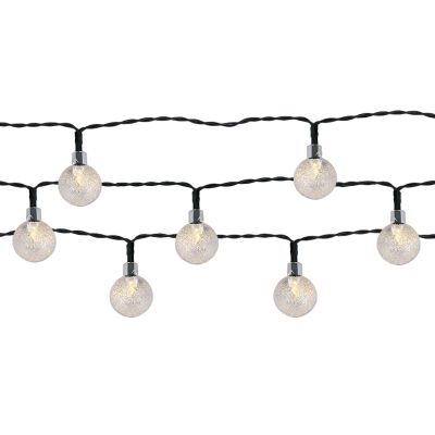 Iluminat solar pentru grădină cu cablu, 30 LED-uri, alb cald