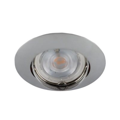 Spot încastrat crom din aluminiu, Rudo