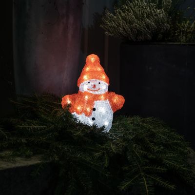 Om de zăpadă cu pălărie roșie, 22,5 cm