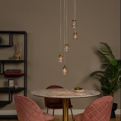 Lustră modernă transparentă, Berliane, 4W, LED 2700K