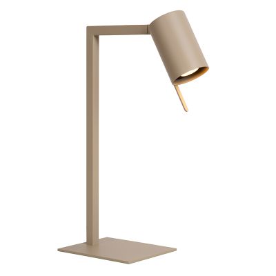 Lampă de birou modernă taupe, Lesley, con întrerupător