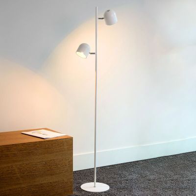 Lampadar modern alb, Skanska, 5W, LED 2700K, cu întrerupător tactil