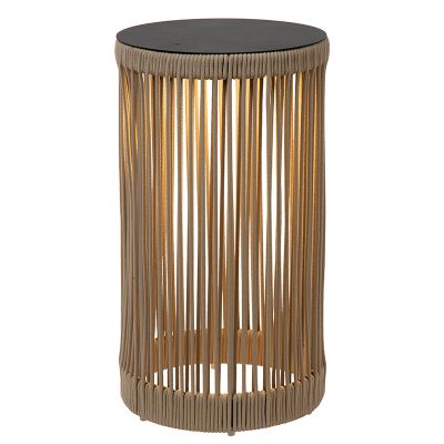 Lampadar reîncărcabil modern taupe, Pingi, 3W, LED 3000K, IP44, dimmabil în 3 trepte