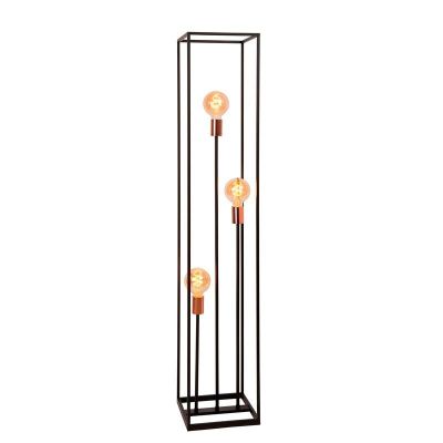 Lampadar modern negru, Arthur, con întrerupător