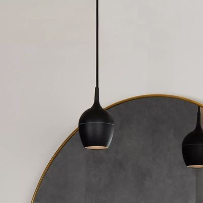 Lustră baie modernă neagră, Preston, IP44