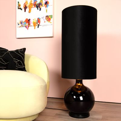 Lampadar retro negru, Esterad, con întrerupător