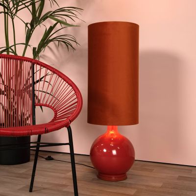 Lampadar retro portocaliu, Esterad, con întrerupător