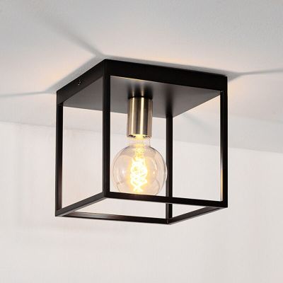 Lampă de tavan modernă neagră, Ruben