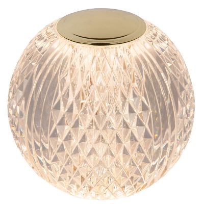 Lampă de masă modernă transparentă, Cintra, 2W, LED 2700K, dimmabil în 3 trepte