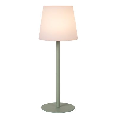 Lampă de masă exterior reîncărcabilă modernă verde, Tyon, 2W, LED 2700K, IP65, cu întrerupător tactil