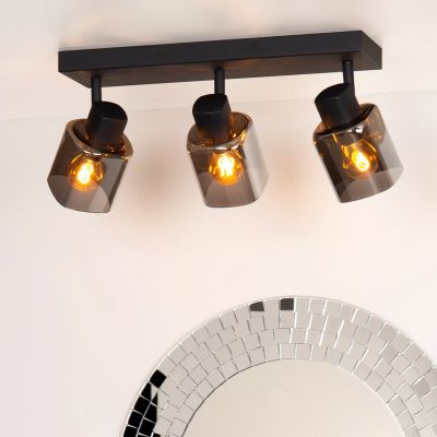 Spot LED de tavan clasic negru, Alion