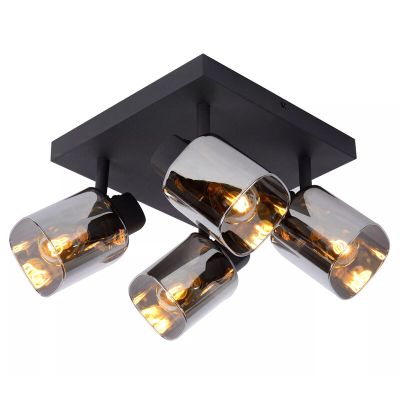 Spot LED de tavan clasic negru, Alion