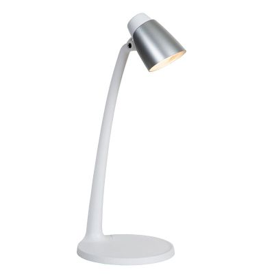 Lampă de birou clasică albă, Ludo, 4,5W, LED 3000K, con întrerupător