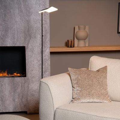 Lampă de citit modernă neagră, Aaron, 12W, LED 2700K, cu întrerupător tactil