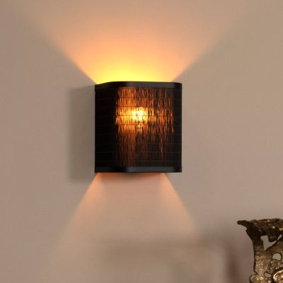 Aplică de perete din bambus neagră, Tagalog