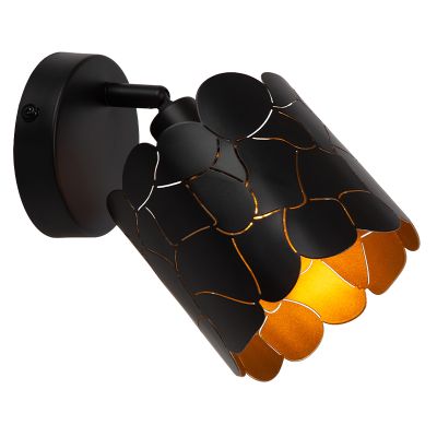 Spot de perete modern negru, Almelo