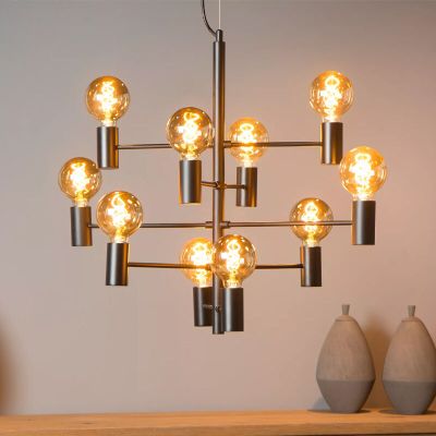 Lustră modernă neagră, Leanne