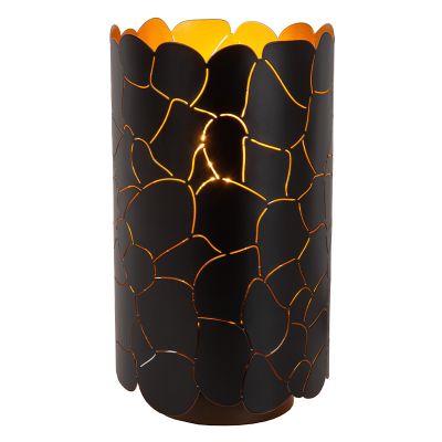 Lampă de masă modernă neagră, Almelo, con întrerupător