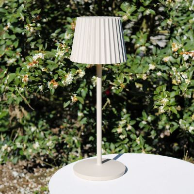 Lampă de masă copii rustică bej, Justine, 2W, LED 2700K, IP54, cu întrerupător tactil