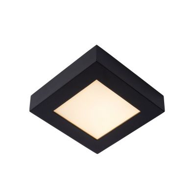 Lampă de tavan modernă neagră, Brice, 15W, LED 3000K, IP44