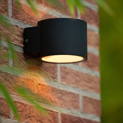 Aplică de perete up down modernă neagră, Oxford, IP54