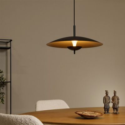 Lustră vintage neagră, Vulcan, 9W, LED 3000K