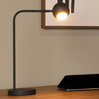 Lampă de masă reîncărcabilă modernă neagră, Comet, 3W, LED 2700K, cu întrerupător tactil